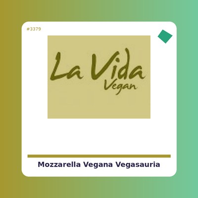 Mozzarella vegana - Vegasauria - tienda vegana online