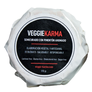 Queso Vegano Semicurado con Pimentón Dulce Ahumado - Veggie Karma