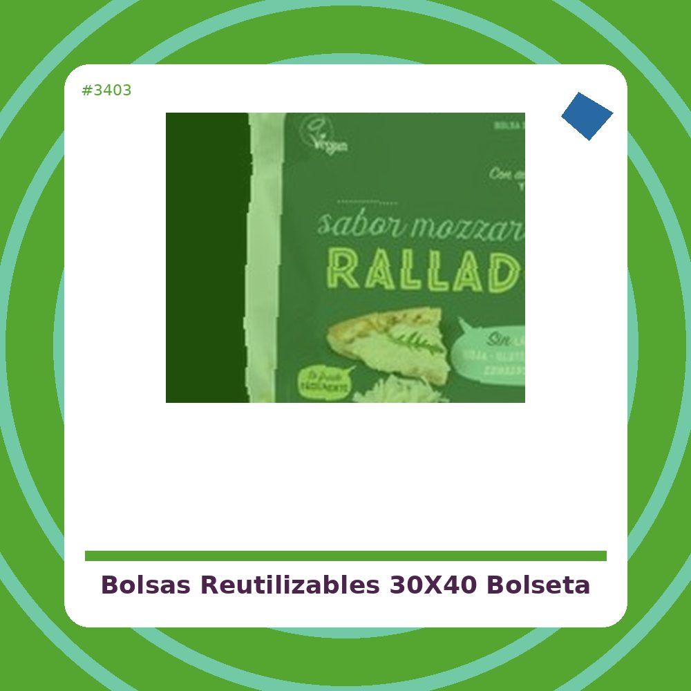 Bolsas Reutilizables 30x40 - Bolseta - tienda vegana online