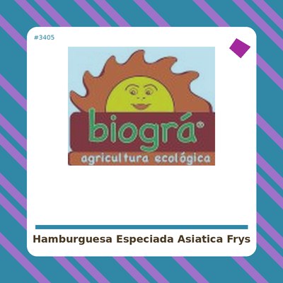 Hamburguesa Especiada Asiática - Fry´s -tienda vegana online