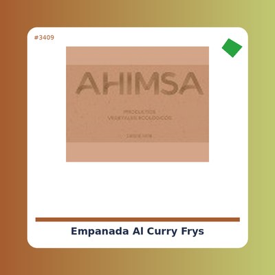 Empanada al Curry - Fry´s - tienda vegana online