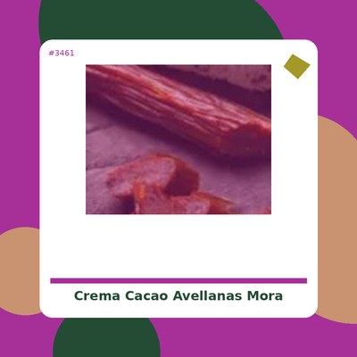 Crema de Cacao y Avellanas con Mora - Ambrosía - tienda vegana online