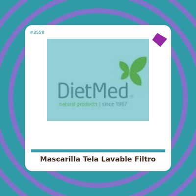 Mascarilla de tela lavable, con filtro Arcoiris Azul - Hilo Mandarina - tienda vegana online