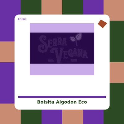Bolsita de algodón ECO para discos y compresas - Hilo Mandarina - tienda vegana online