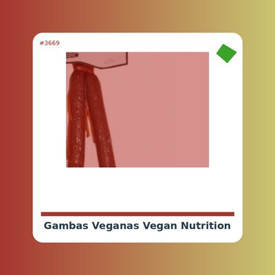 Gambas Veganas - Vegan Nutrition - tienda vegana online