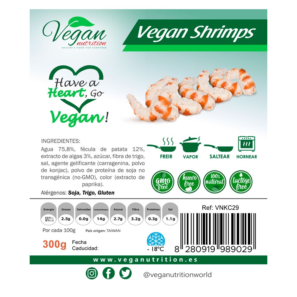 Gambas Veganas - Vegan Nutrition - tienda vegana online