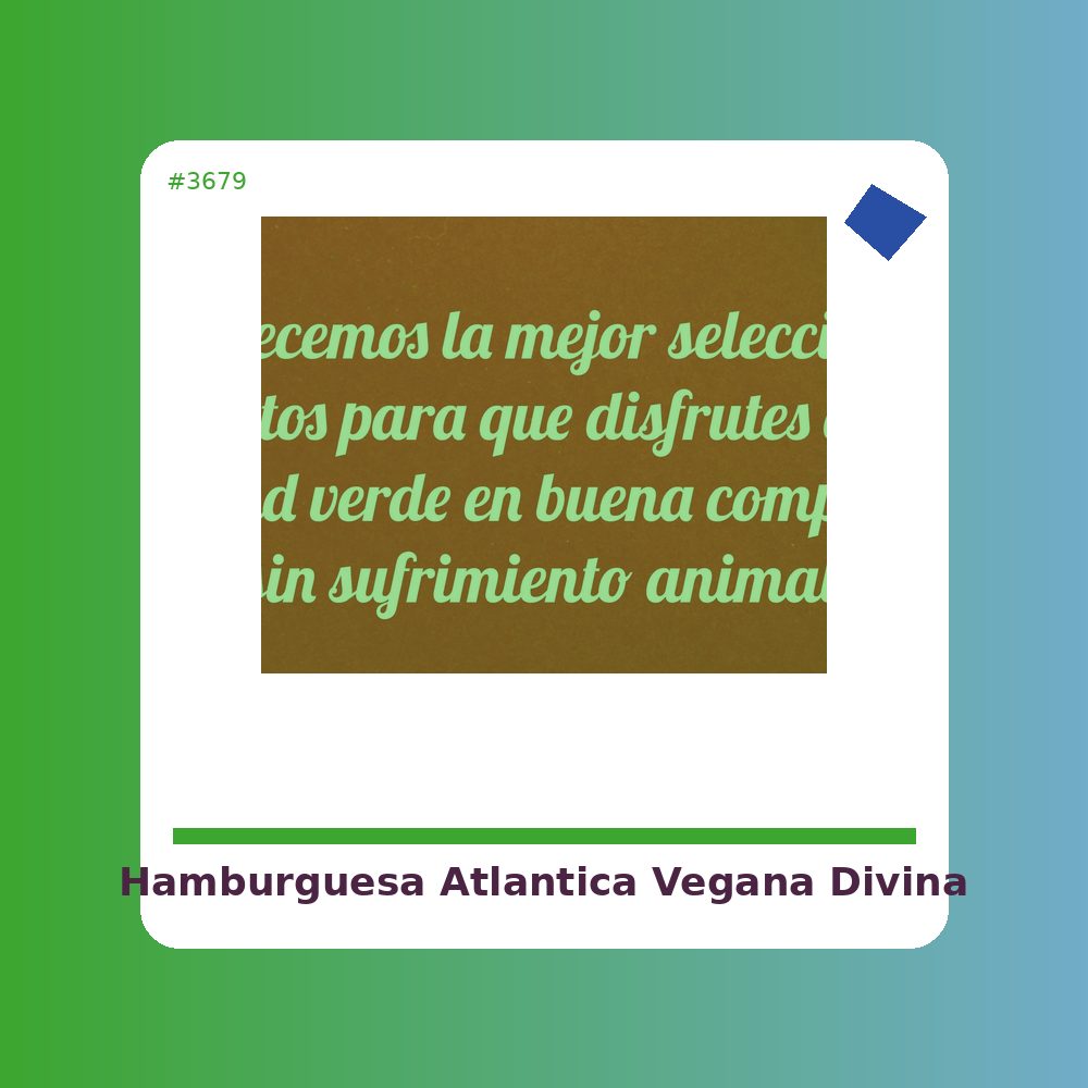 Atlantic Burger - Divina Teresa - tienda vegana online