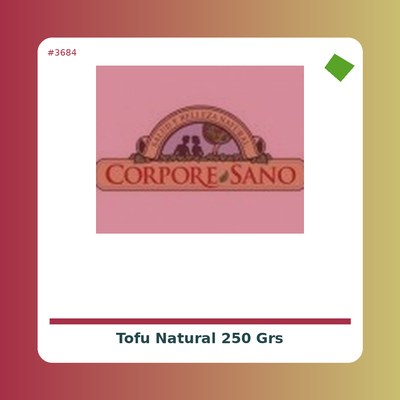 Tofu Natural 250 grs. -...