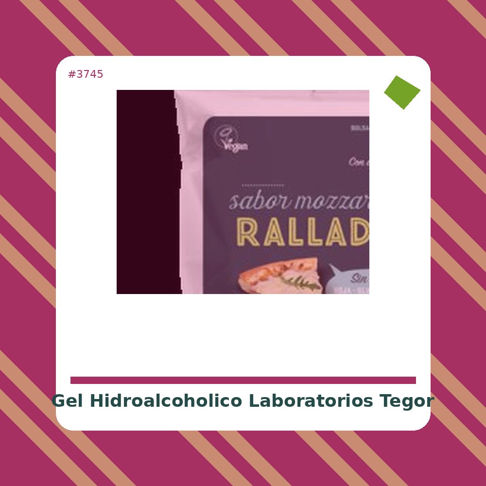 Gel Hidroalcohólico 500 ml. - Laboratorios Tegor- tienda vegana online