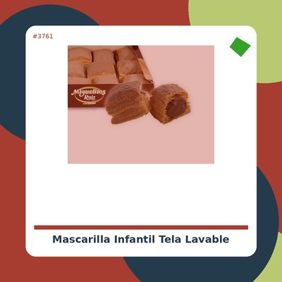Mascarilla de tela adulto y...