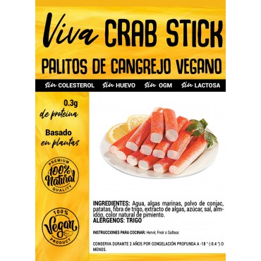 Palitos de "cangrejo" veganos - Viva Planta - tienda vegana online