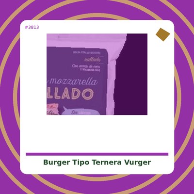 Burger tipo ternera Vurger - Luca Foods - tienda vegana online