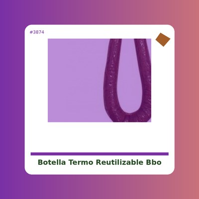 Botella termo reutilizable Bbo verde o plata - Irisana