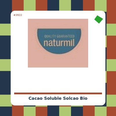 Cacao Soluble SolCao Bio - Sol Natural - tienda vegana online