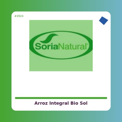 Arroz Integral Bio - Sol Natural - tienda vegana online