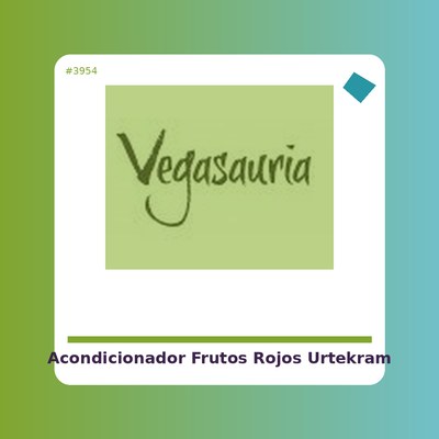 Acondicionador de Frutos Rojos - Urtekram - tienda vegana online