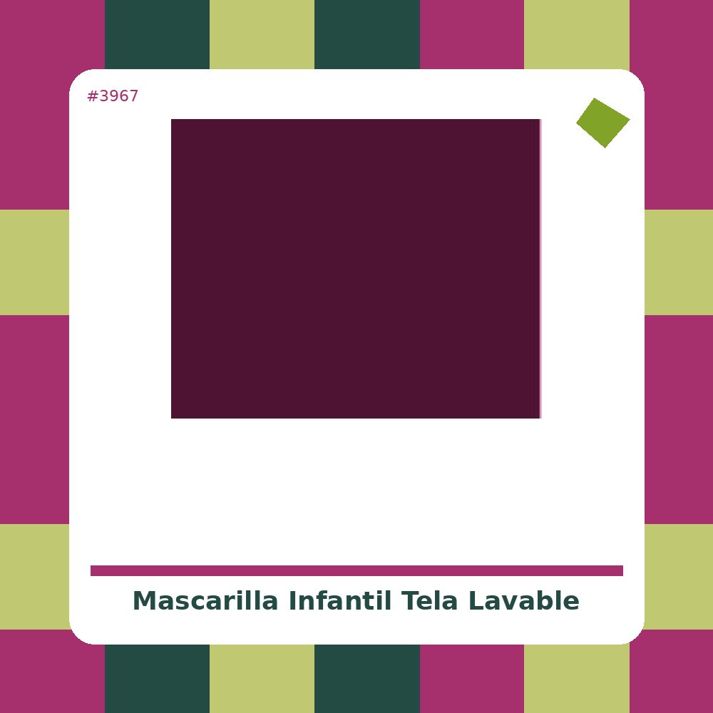 Mascarilla infantil de tela lavable, Unicornio Rosa - Hilo Mandarina - tienda vegana online
