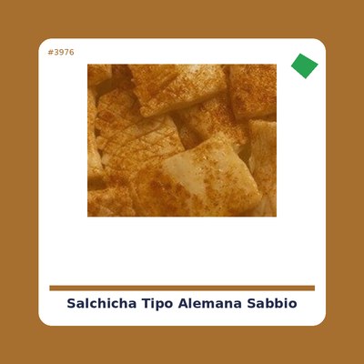 Salchicha Tipo Alemana -Sabbio - tienda vegana online