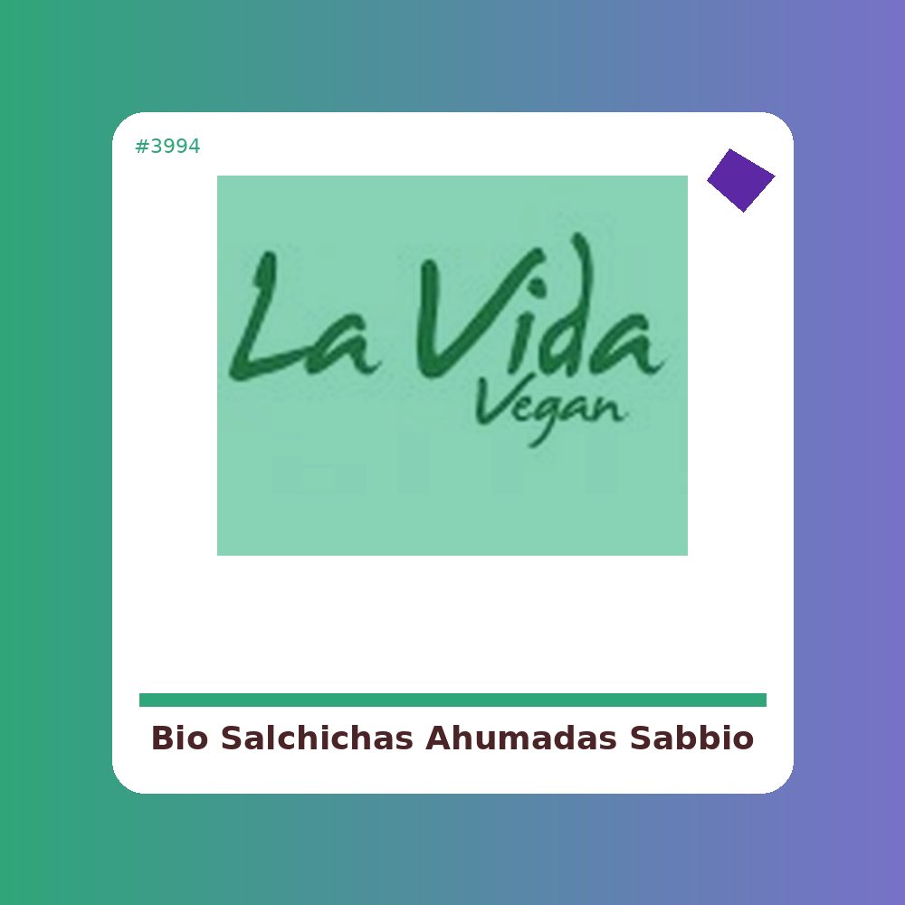 Bio Salchichas Ahumadas - Sabbio - tienda vegana online