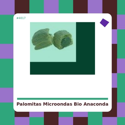 Palomitas microondas BIO - Anaconda - tienda vegana online