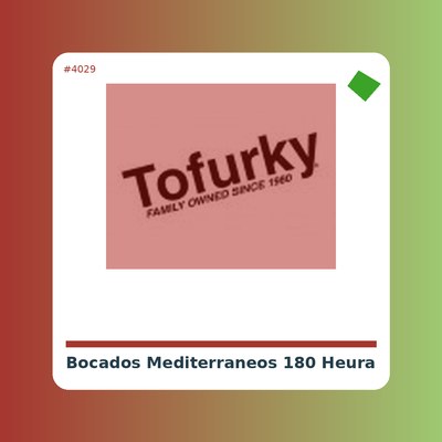 Bocados Mediterráneos 180 gramos - Heura - tienda vegana online