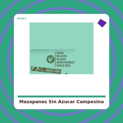 Mazapanes sin Azúcar - La Campesina - tienda vegana online