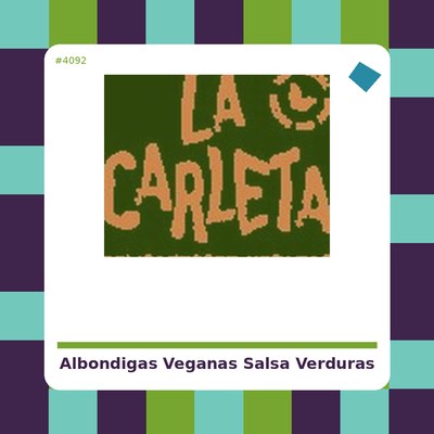 Albóndigas veganas en salsa...
