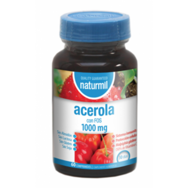 Acerola con FOS 1000 mg. - Naturmil - tienda vegana online