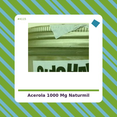 Acerola con FOS 1000 mg. - Naturmil - tienda vegana online