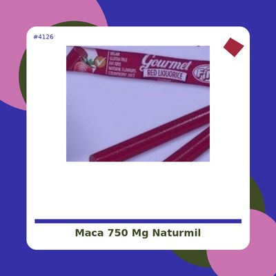 Maca 750 mg. - Naturmil - tienda vegana online