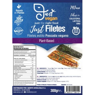 Filetes de Pescado veganos - Just Vegan - tienda vegana online