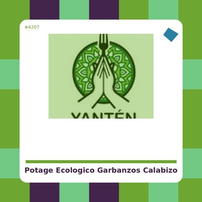 Potaje de Garbanzos - Calabizo