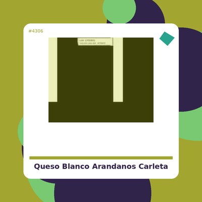 Queso blanco con arándanos...