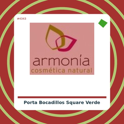 Porta bocadillos square kids forest - by Roll'eat - tienda vegana online