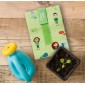 Porta bocadillos square kids forest - by Roll'eat - tienda vegana online