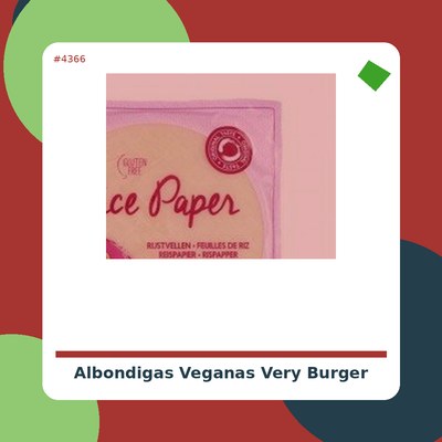 Albóndigas veganas - Very Burger - tienda vegana online