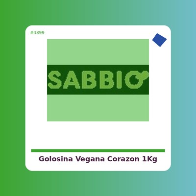 Golosina Vegana Corazón Doble Brillo 1kg. - Damel - tienda vegana online