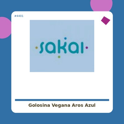 Golosina Vegana Aros Azul-Blanco 1kg. - Damel - tienda vegana online
