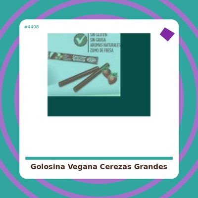 Golosina Vegana Cerezas...