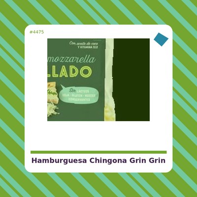 Hamburguesa La Chingona - Grin Grin - tienda vegana online
