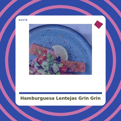 Hamburguesa de Lentejas - Grin Grin - tienda vegana online