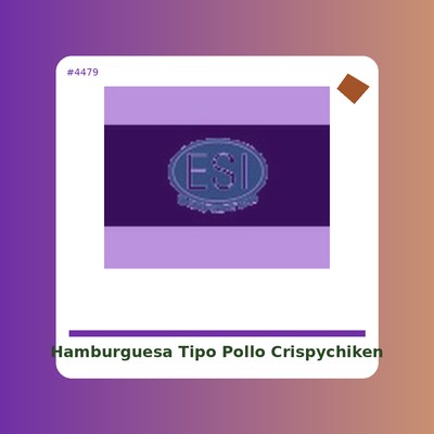 Hamburguesa tipo pollo Crispychiken - Grin Grin - tienda vegana online