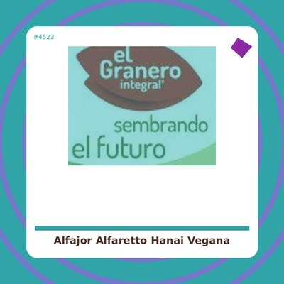 Alfajor Alfaretto - Hanai Vegana - tienda vegana online