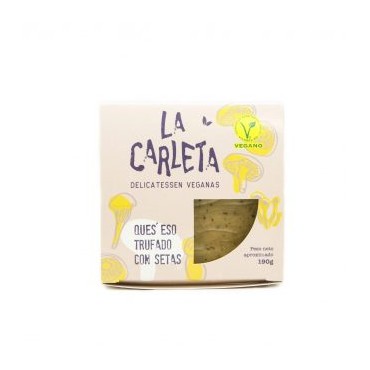 Queso trufado con setas - La Carleta - tienda vegana online