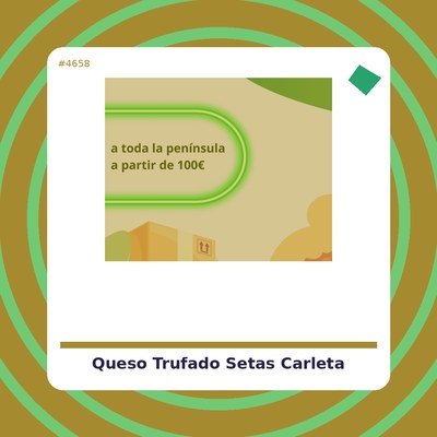 Queso trufado con setas - La Carleta - tienda vegana online