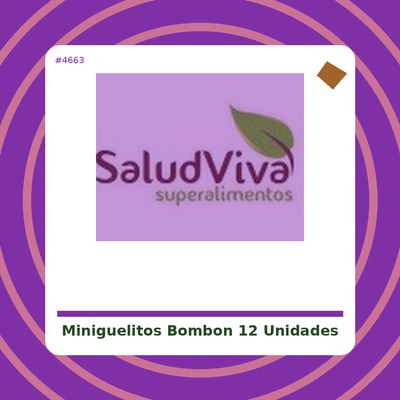Miniguelitos Bombón 12 unidades - Miguelitos Ruiz - tienda vegana online