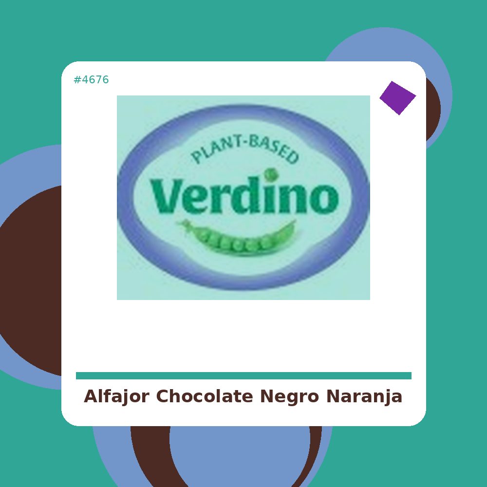 Alfajor de Chocolate Negro y Naranja - Hanai Vegana - tienda vegana online