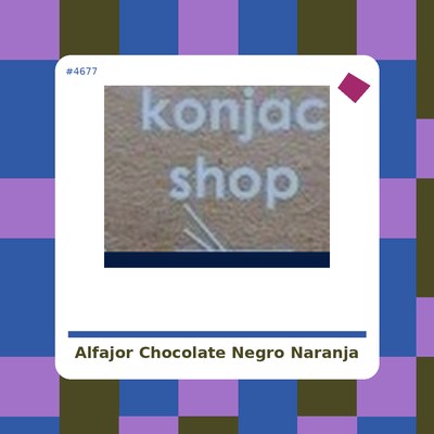 Alfajor de Chocolate Negro y Naranja - Hanai Vegana - tienda vegana online