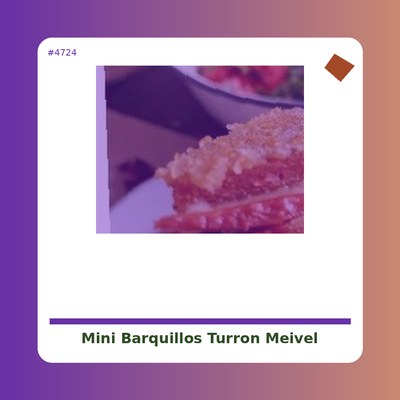 Mini Barquillos de Turrón - Meivel - tienda vegana online