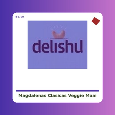 Magdalenas clásicas - Veggie Maai - tienda vegana online